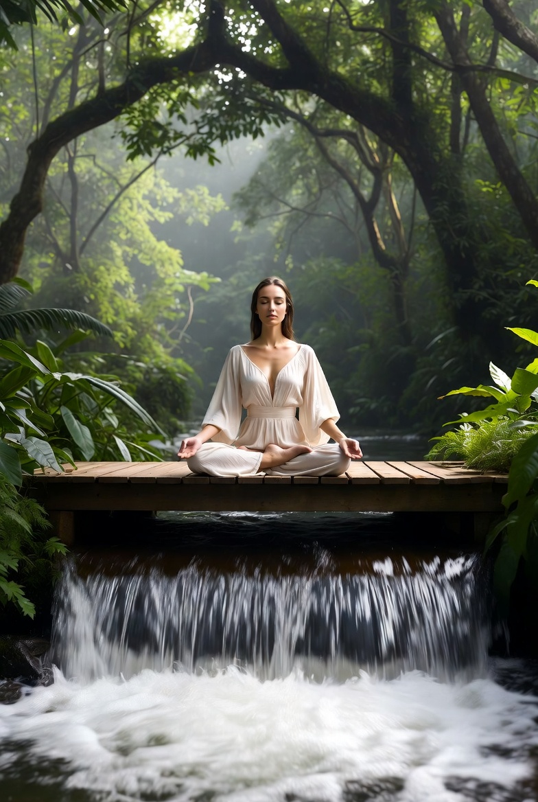 Abstract plates and shapes suggesting balanced meal composition